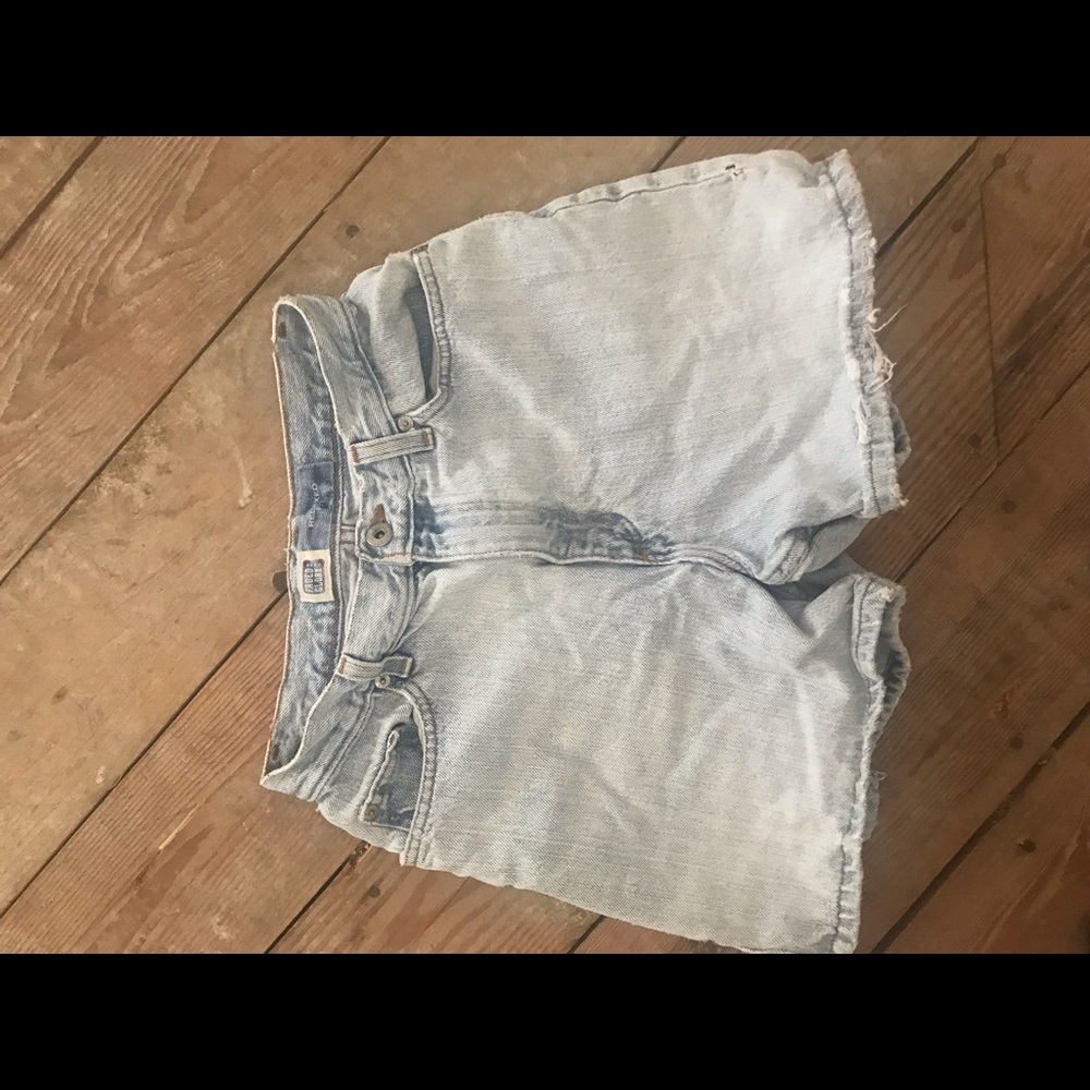 Faded Glory Distressed Denim High Waisted Shorts